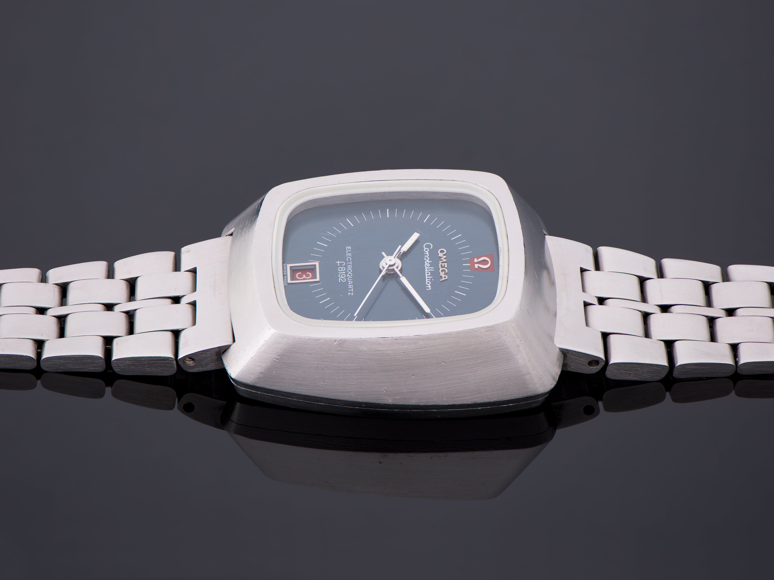 時計 Omega Constellation BETA21 f8192 Omega Steel Constellation Chronometer f300 Tuning Fork Watch