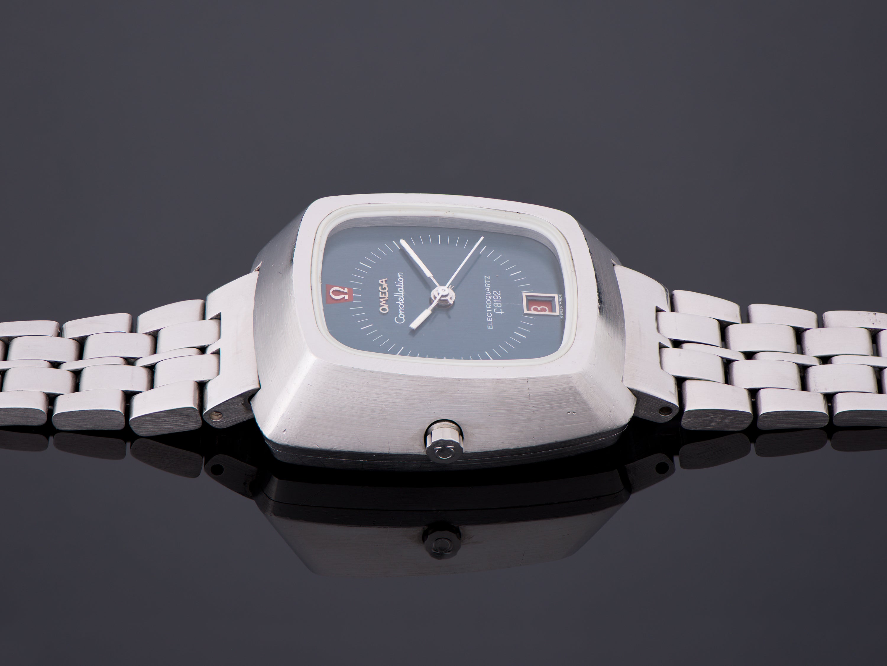 時計 Omega Constellation BETA21 f8192 Omega Steel Constellation Chronometer f300 Tuning Fork Watch