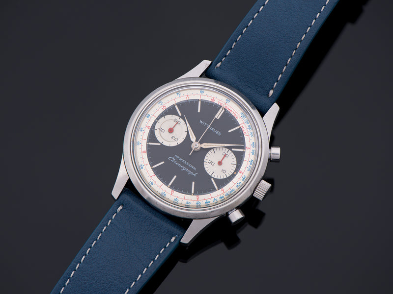 Wittnauer Stainless Steel Professional Chronograph Landeron 51 14YA Watch