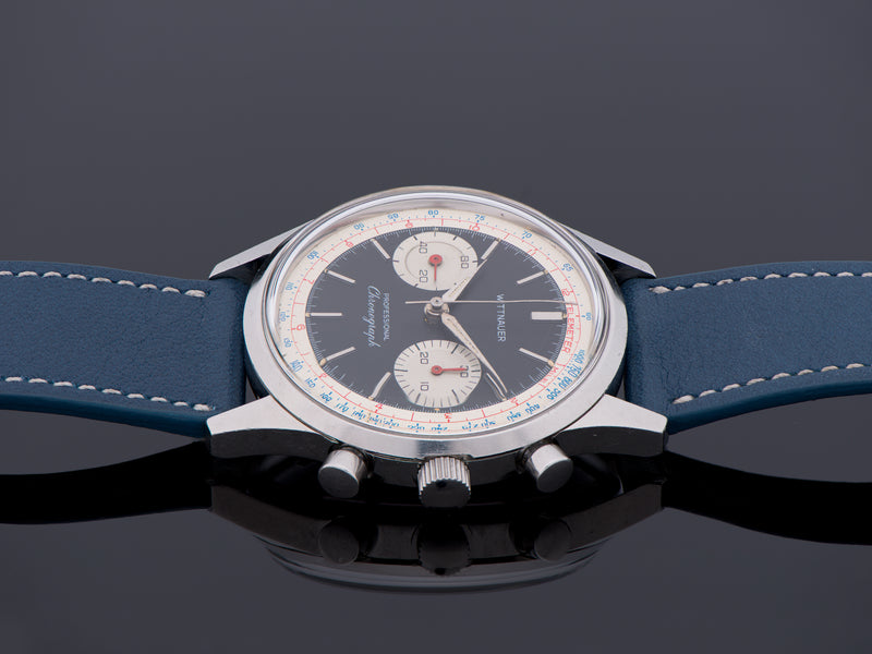 Wittnauer Stainless Steel Professional Chronograph Landeron 51 14YA Watch