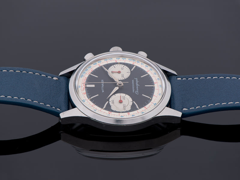 Wittnauer Stainless Steel Professional Chronograph Landeron 51 14YA Watch