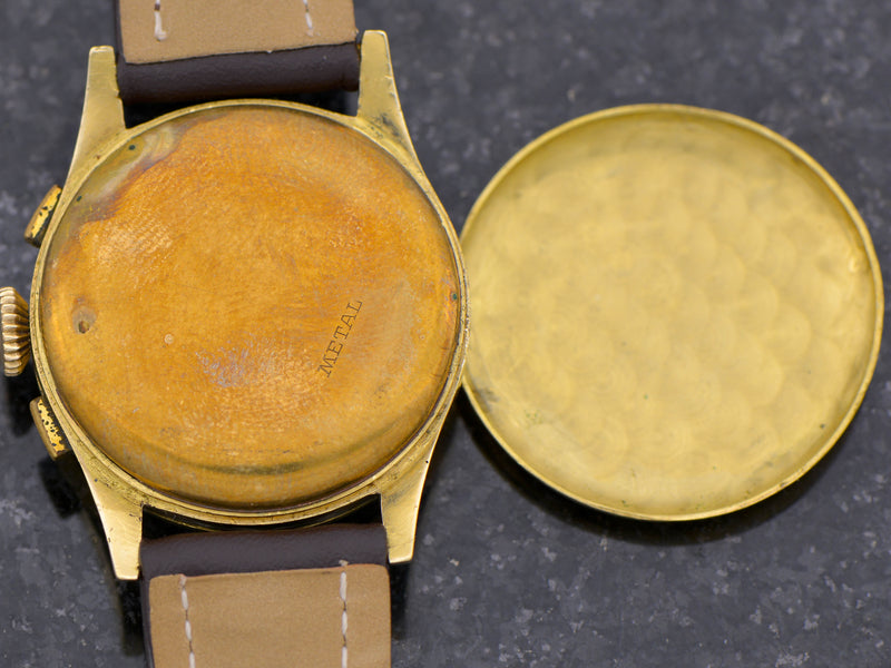 18K Solid Gold Iaxa Landeron 49 Chronograph