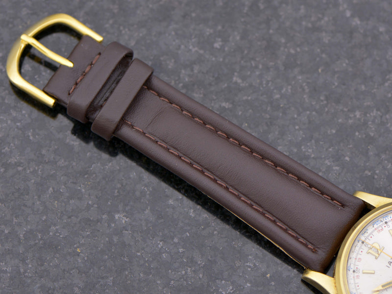 Brand New Genuine Leather Brown Band with matching Gold Tone Buckle