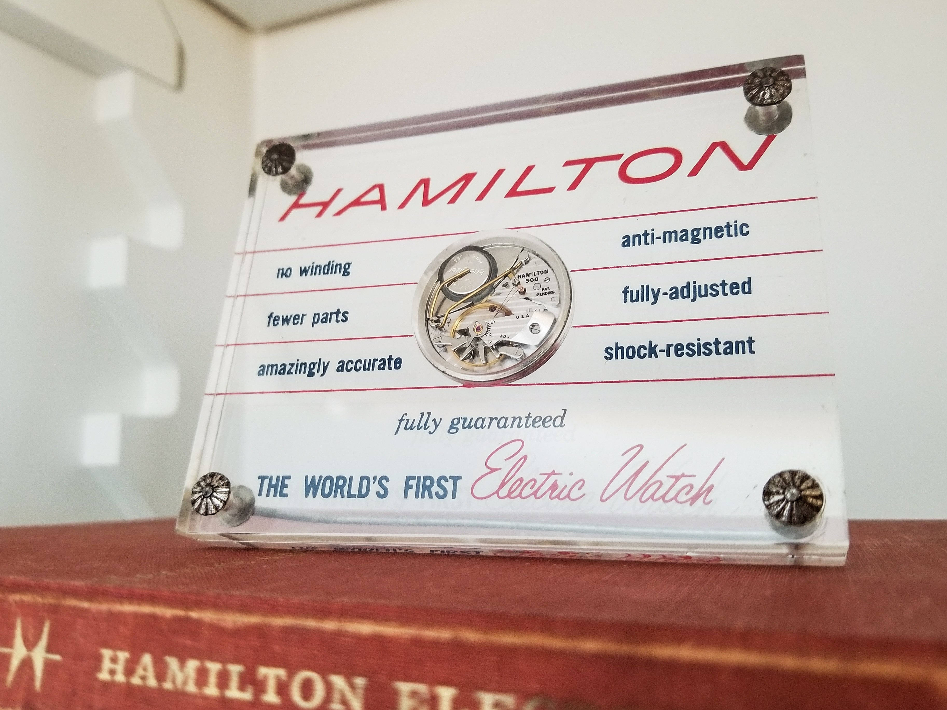 Hamilton Electric Plexiglass Movement Display | Unwind In Time