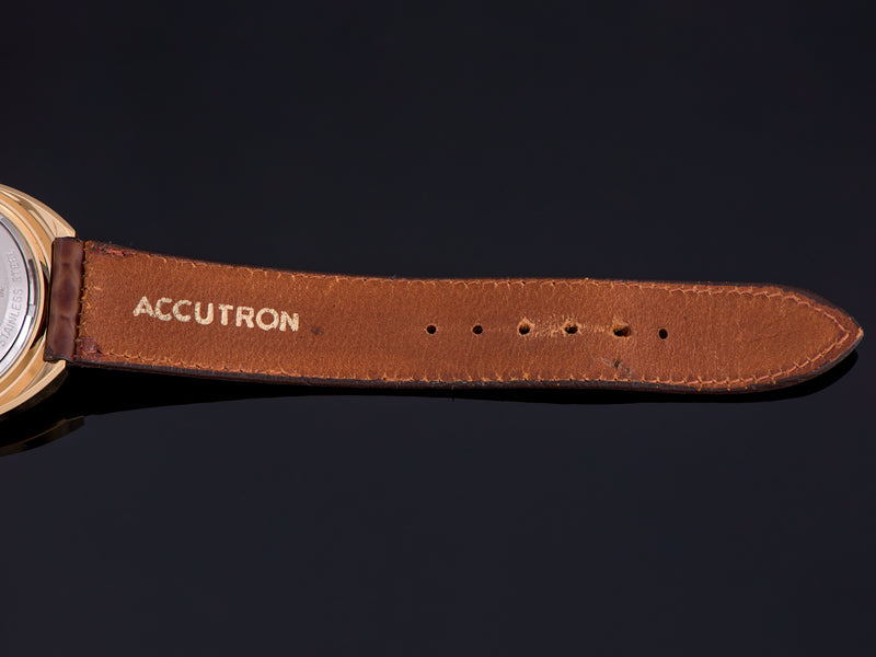Accutron Signed Brown Snake Grain Watch Strap