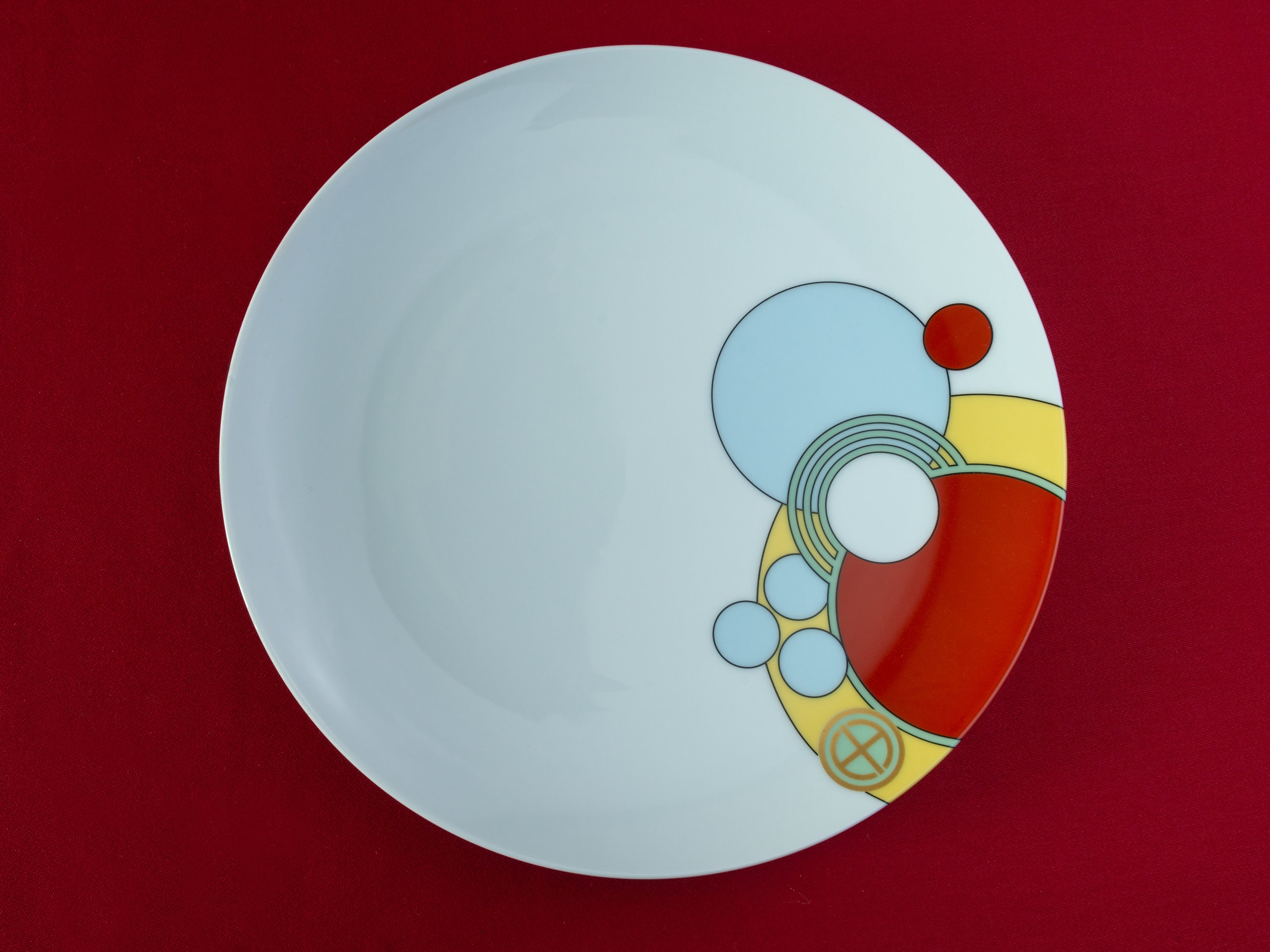 Art Deco Cabaret China Dishes by Noritake, 1984 1920's design 7pc