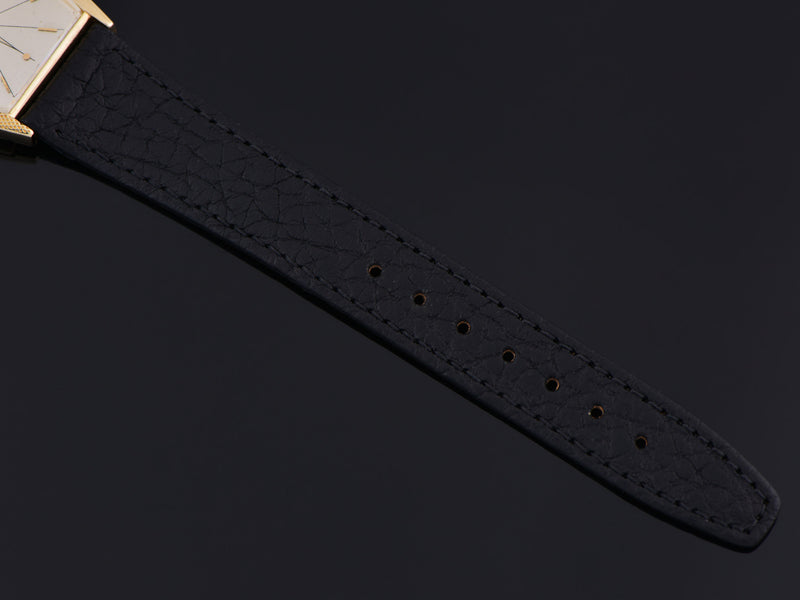 Brand New Genuine Leather Black Calf Grain Watch Strap