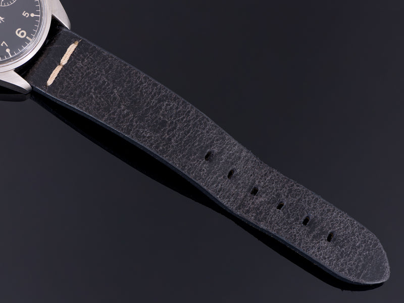 Black Leather Watch Strap