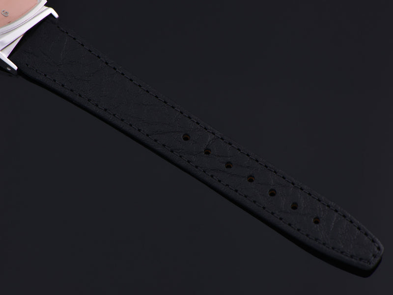 Brand New Genuine Leather Black Calf Grain Watch Strap