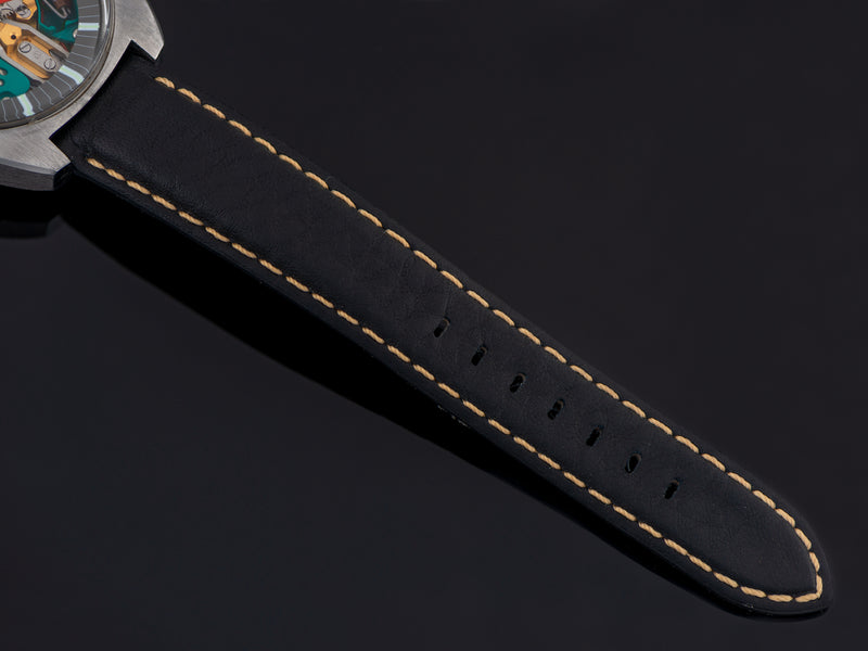 Brand New Genuine Leather Black Strap