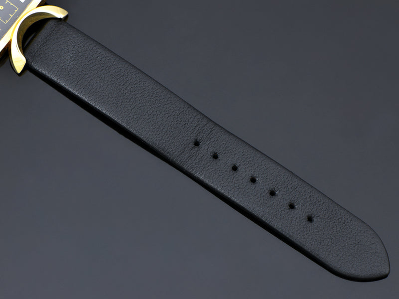 Brand New Genuine Leather Black Watch Strap
