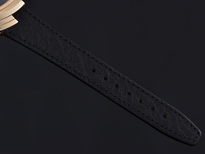 Brand New Genuine Leather Black Watch Strap