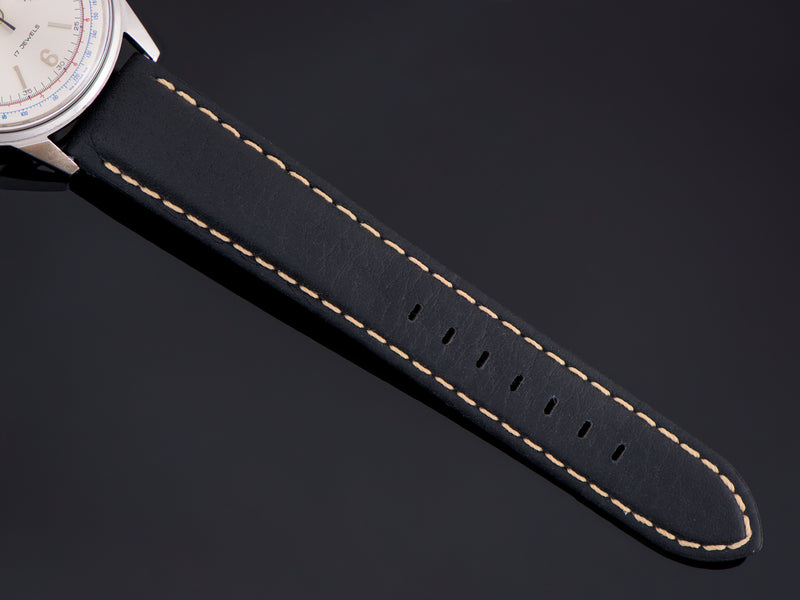 Brand New Genuine Leather Black Watch Strap