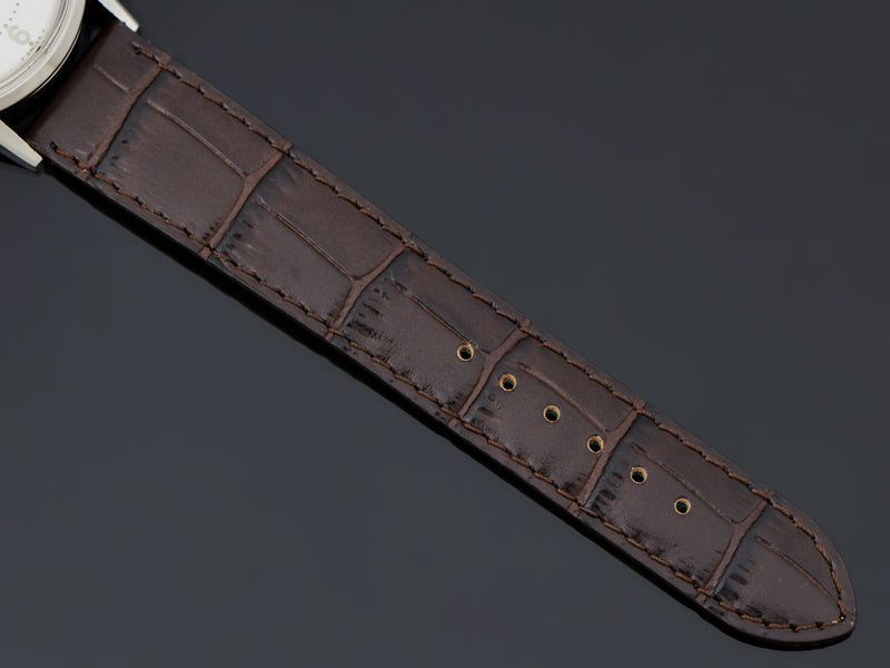 Brand New Genuine Leather Brown Alligator Grain Watch Strap