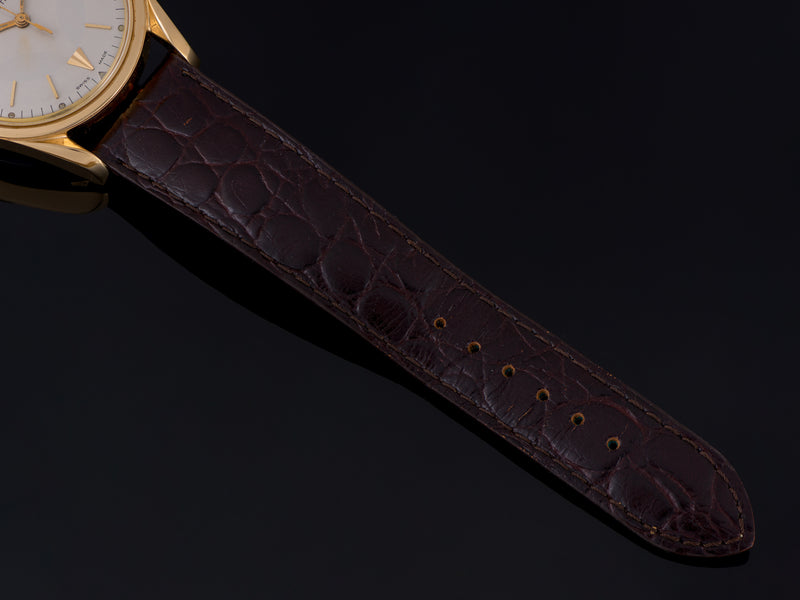 Brand New Genuine Leather Brown Crocodile Grain Band
