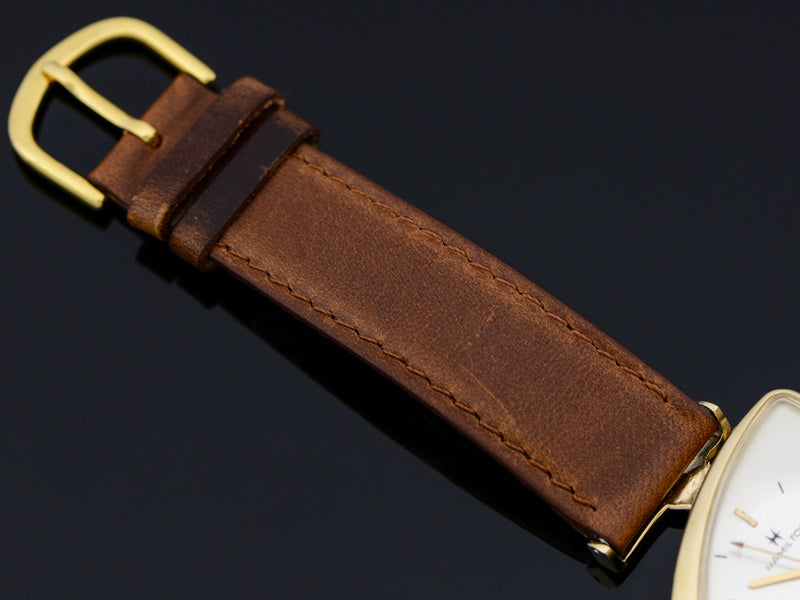 Brand-New Genuine Lizard Brown Band with matching Gold Tone Buckle
