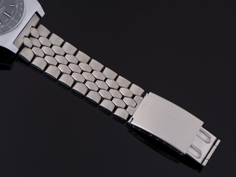 Brand New Stainless Steel Coffin Link Unmarked Bracelet with Folding Clasp