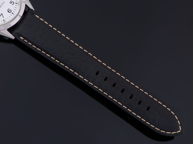 Brand new genuine Leather Black Watch Strap
