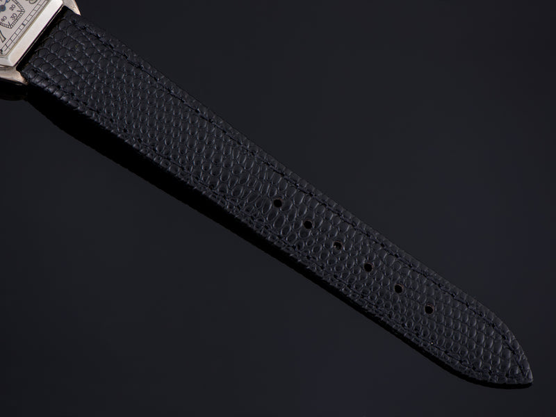 Brand new genuine leather Black Lizard Grain Strap