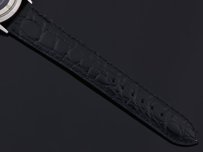 Brand New Genuine Leather Black Crocodile Grain Watch Band