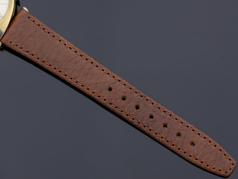 New Genunie Leather Brown Band with matching Gold Tone Buckle