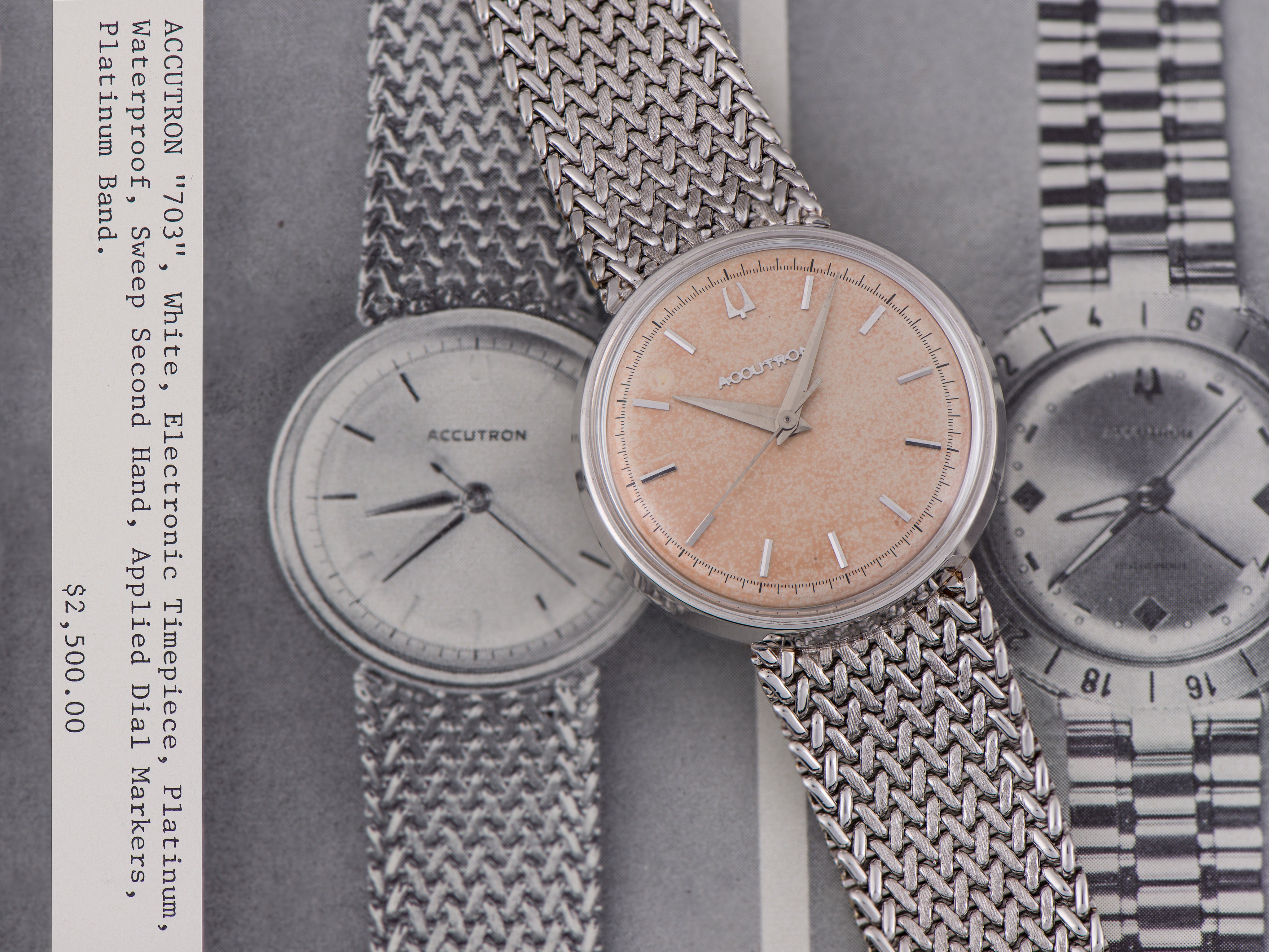 Bulova Accutron シルバー メッシュバンド 【公式通販】