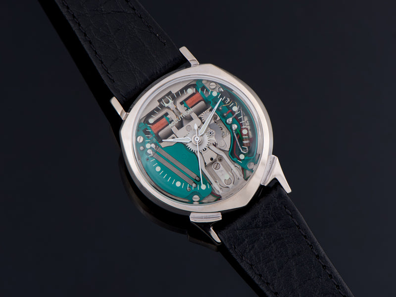 Bulova Accutron Alpha Spaceview 14K White Gold Watch