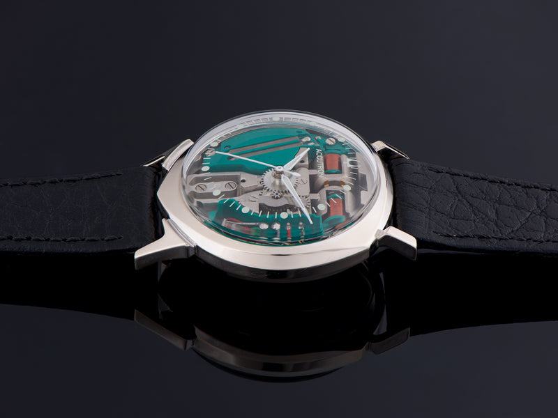 Bulova Accutron Alpha Spaceview 14K White Gold Watch