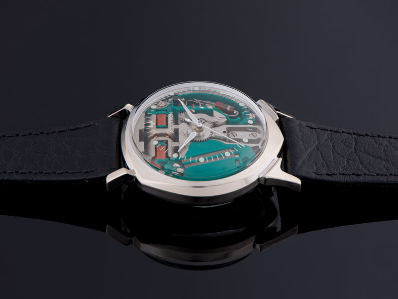 Bulova Accutron Alpha Spaceview 14K White Gold Watch