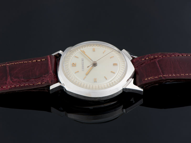 Bulova Accutron Alpha Watch 14K White Gold 1960 Model