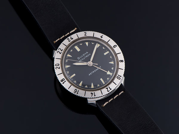 Bulova Accutron Astronaut Black Dial Stainless Steel Watch