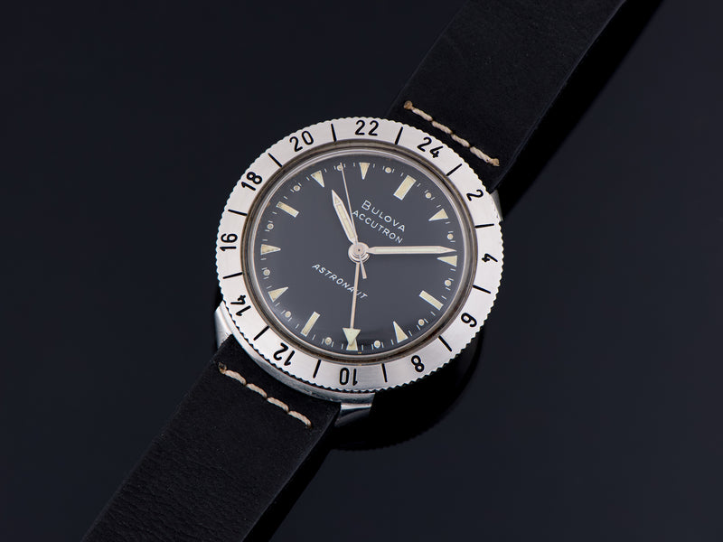 Bulova Accutron Astronaut Black Dial Stainless Steel Watch