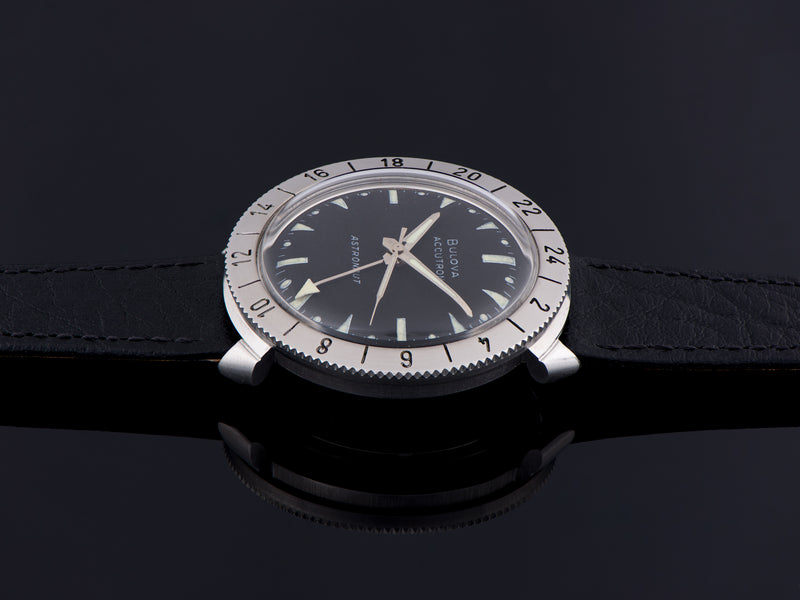 Bulova Accutron Astronaut Black Dial Stainless Steel Watch
