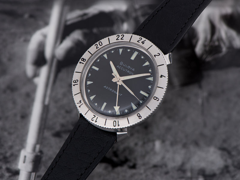 Bulova Accutron Astronaut Black Dial Stainless Steel Watch
