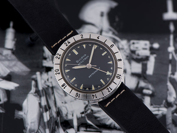 Bulova Accutron Astronaut Black Dial Stainless Steel Watch