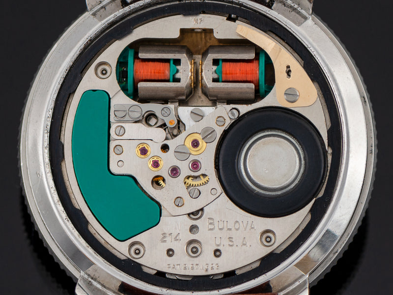 Bulova Accutron Astronaut Steel Watch Tuning Fork Movement