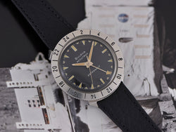 Bulova Accutron Astronaut Watch Original Black Dial Stainless Steel