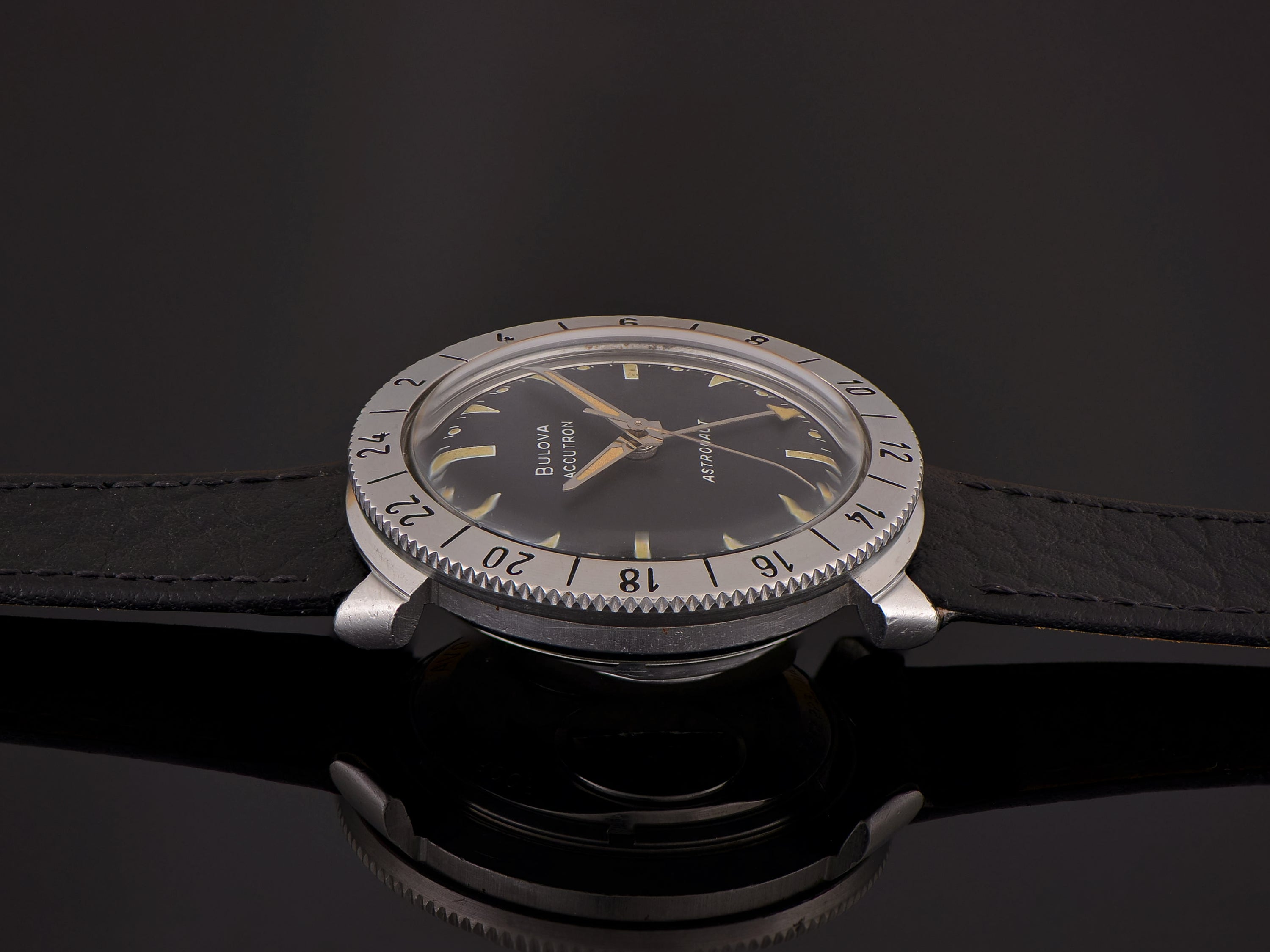 Bulova Accutron Astronaut Original Black Dial Stainless