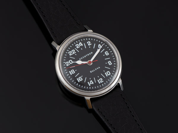 Bulova Accutron Custom True 24 Hour Dial Stainless Steel Watch