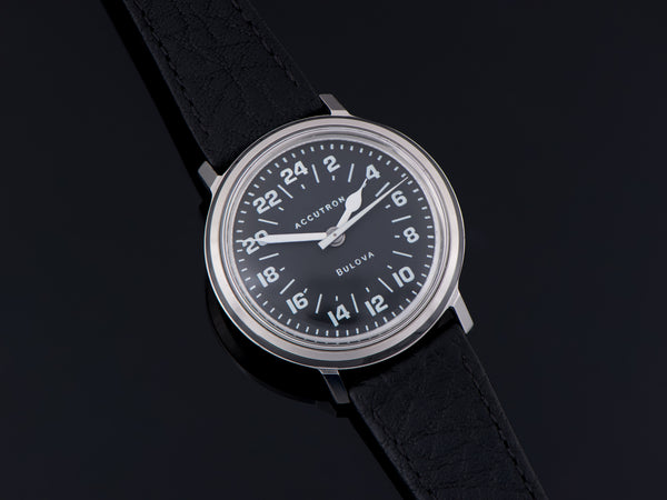 Bulova Accutron Custom True 24 Hour Dial Stainless Steel Watch