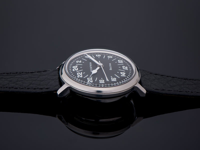 Bulova Accutron Custom True 24 Hour Dial Stainless Steel Watch