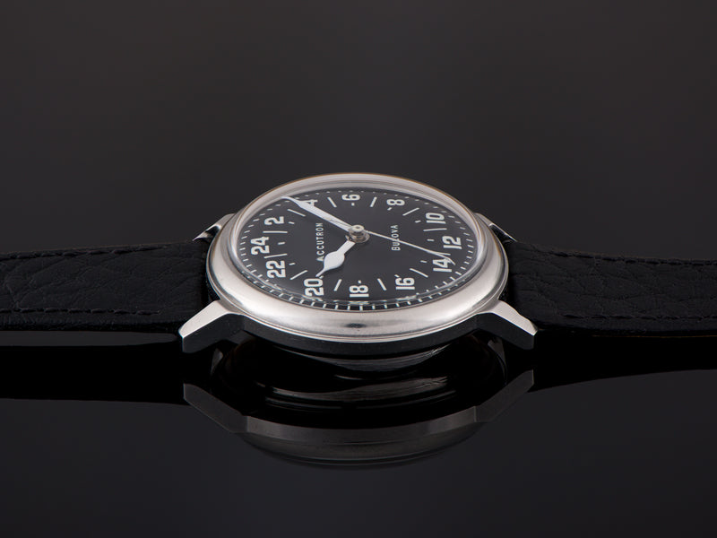 Bulova Accutron Custom True 24 Hour Dial Stainless Steel Watch