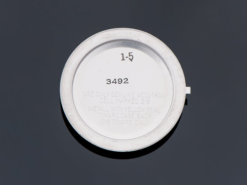 Bulova Accutron Direct Read 2186 Inner Watch Case Back