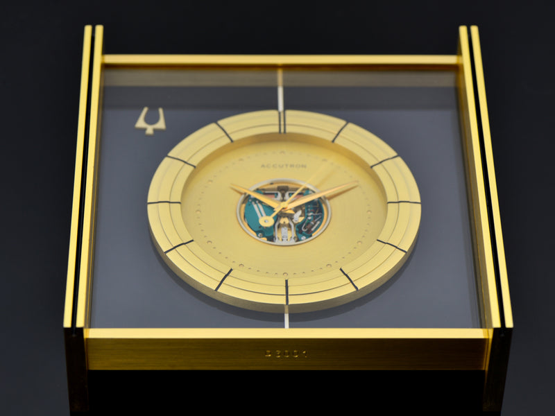 Bulova Accutron Large Desk Clock RCA Mesa Club Award 1969