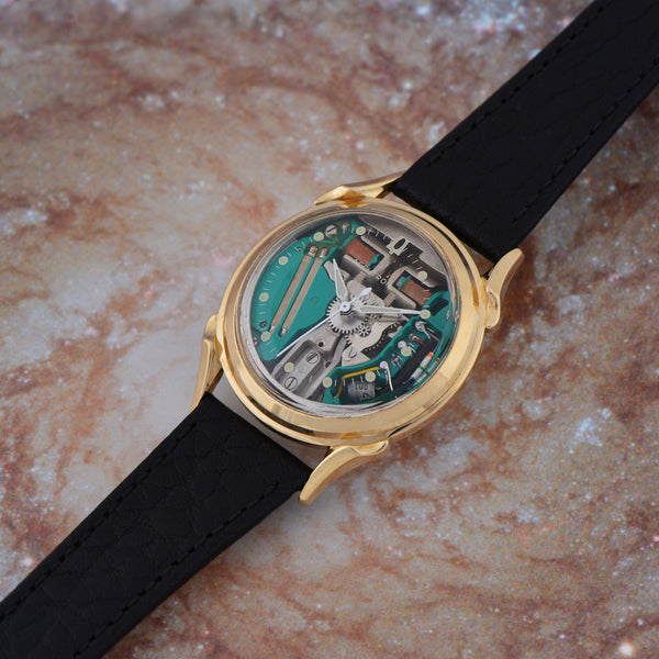 BULOVA ACCUTRON 時計 グリーン/ゴールド Bulova Accutron Doctor's Watch – Analog:Shift