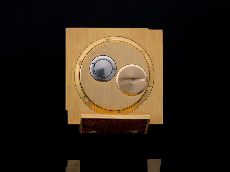 Bulova Accutron Spaceview Boudoir Clock Back