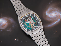 Bulova Accutron Spaceview Double Cushion "T" Steel Watch With Original Bracelet