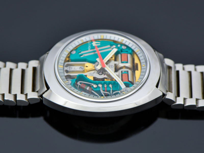 Bulova Accutron Spaceview Tonneau Watch & Accutron Signed Bracelet