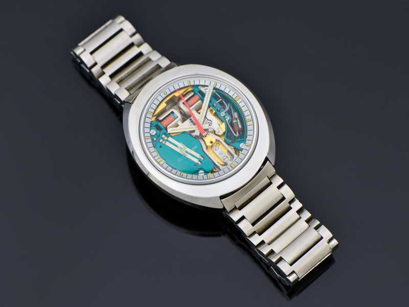 Bulova Accutron Spaceview Tonneau Watch & Accutron Signed Bracelet