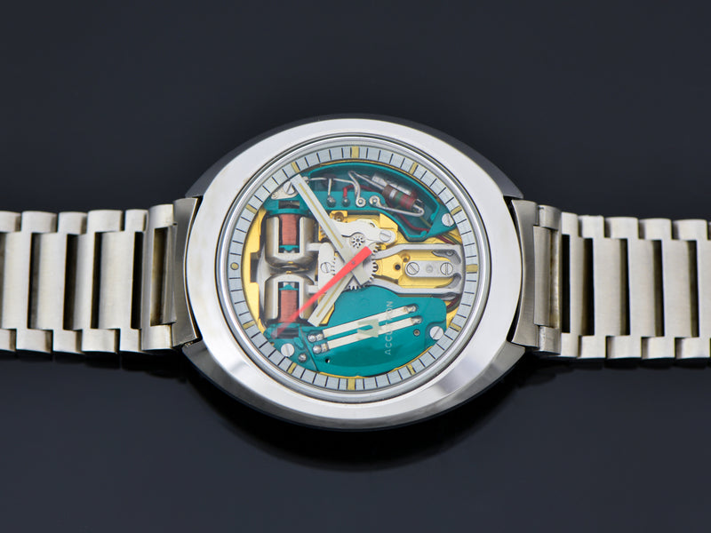 Bulova Accutron Spaceview Tonneau Watch & Accutron Signed Bracelet